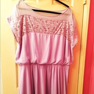 Lavender drop waist dress